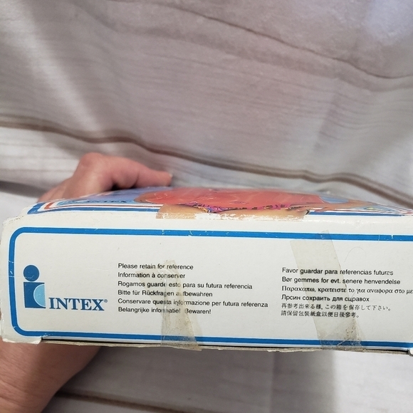Vintage Intex Deluxe Inflatable Pool Vest Youth Bright Orange 1998 NOS Wet Set - Picture 7 of 8
